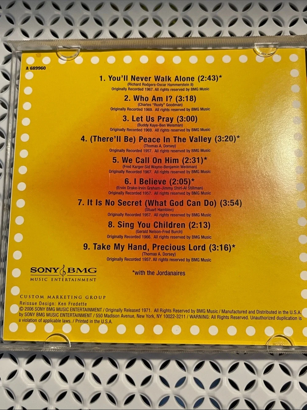 Sony Elvis 2006 CD -You’ll Never Walk Alone